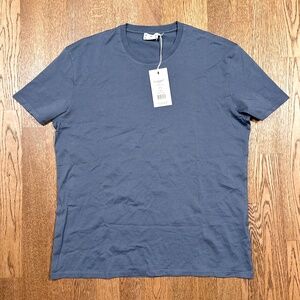 NWT Asket Lightweight T Shirt Cold Blue Short Sleeve T Shirt Mens Medium Reg